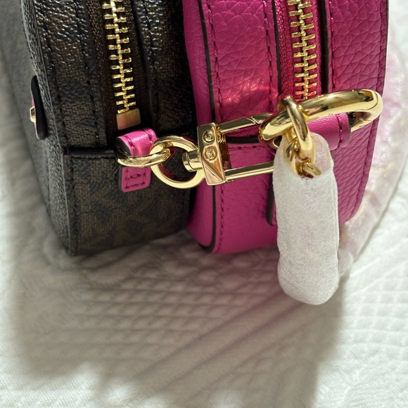 MICHAEL KORS SIGNATURE JET SET 2IN 1 POUCH CROSSBODY SHOULDER BAG - Picture 7 of 9